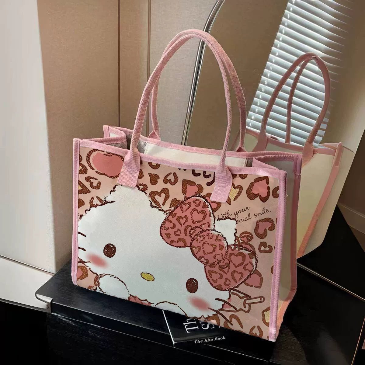 Canvas Bag Female Ins Mori All - Match Shoulder Bag Large Capacity Book Holding Student Class Commuter Bag Cloth Tote - Walmarkettt.com