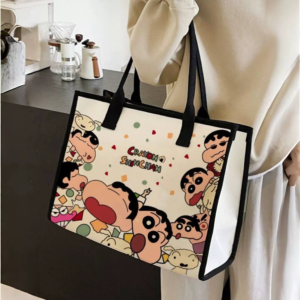 Canvas Bag Female Ins Mori All - Match Shoulder Bag Large Capacity Book Holding Student Class Commuter Bag Cloth Tote - Walmarkettt.com