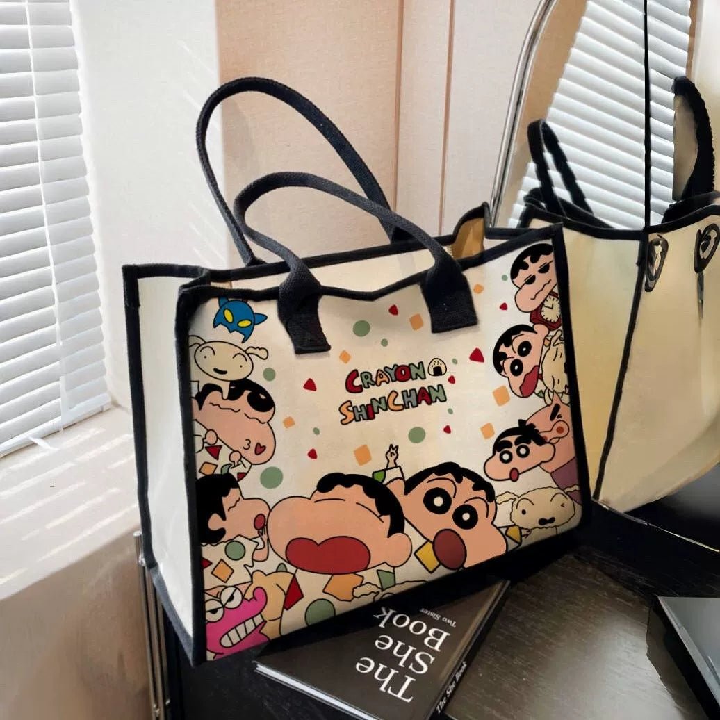 Canvas Bag Female Ins Mori All - Match Shoulder Bag Large Capacity Book Holding Student Class Commuter Bag Cloth Tote - Walmarkettt.com