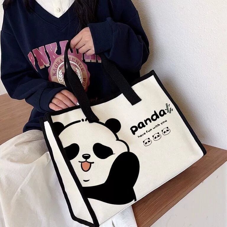 Canvas Bag Female Ins Mori All - Match Shoulder Bag Large Capacity Book Holding Student Class Commuter Bag Cloth Tote - Walmarkettt.com