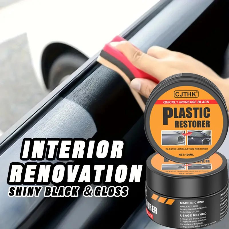 Car Plastic Restorer Back To Black Gloss Auto Interior Leather & Panel Renewal Wax Coating Agent Auto Polish And Repair Coating - Walmarkettt.com