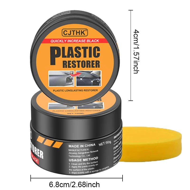 Car Plastic Restorer Back To Black Gloss Auto Interior Leather & Panel Renewal Wax Coating Agent Auto Polish And Repair Coating - Walmarkettt.com
