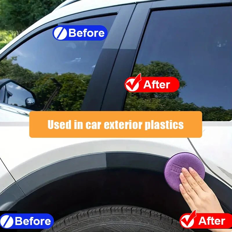 Car Plastic Restorer Back To Black Gloss Auto Interior Leather & Panel Renewal Wax Coating Agent Auto Polish And Repair Coating - Walmarkettt.com