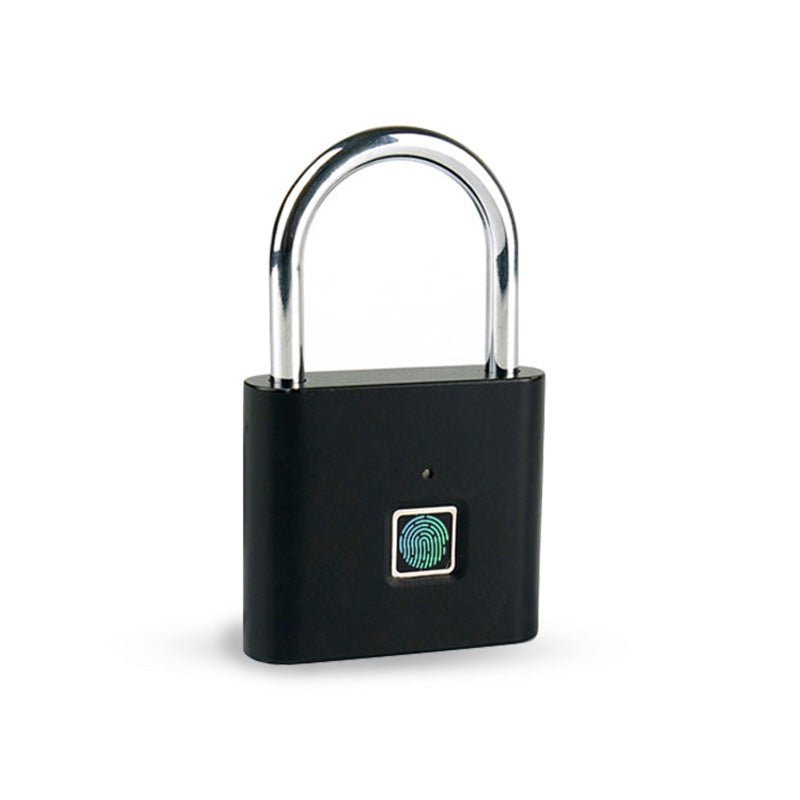 Compact Smart Fingerprint Padlock - Waterproof, Keyless Security, USB Rechargeable, Lightweight Aluminum - Ideal for Luggage, Suitcases & Backpacks - Walmarkettt.com