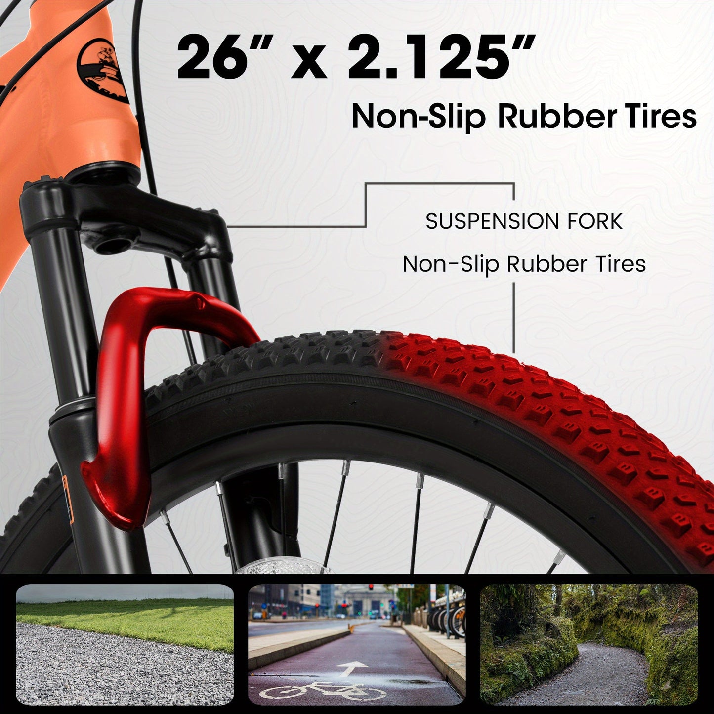 ECARPAT 26 - inch Mountain Bike, Adult Aluminum Frame, Shock - Absorbing Front Fork, 21 - Speed Disc Brake MTB, City Commuter Bicycle - Walmarkettt.com
