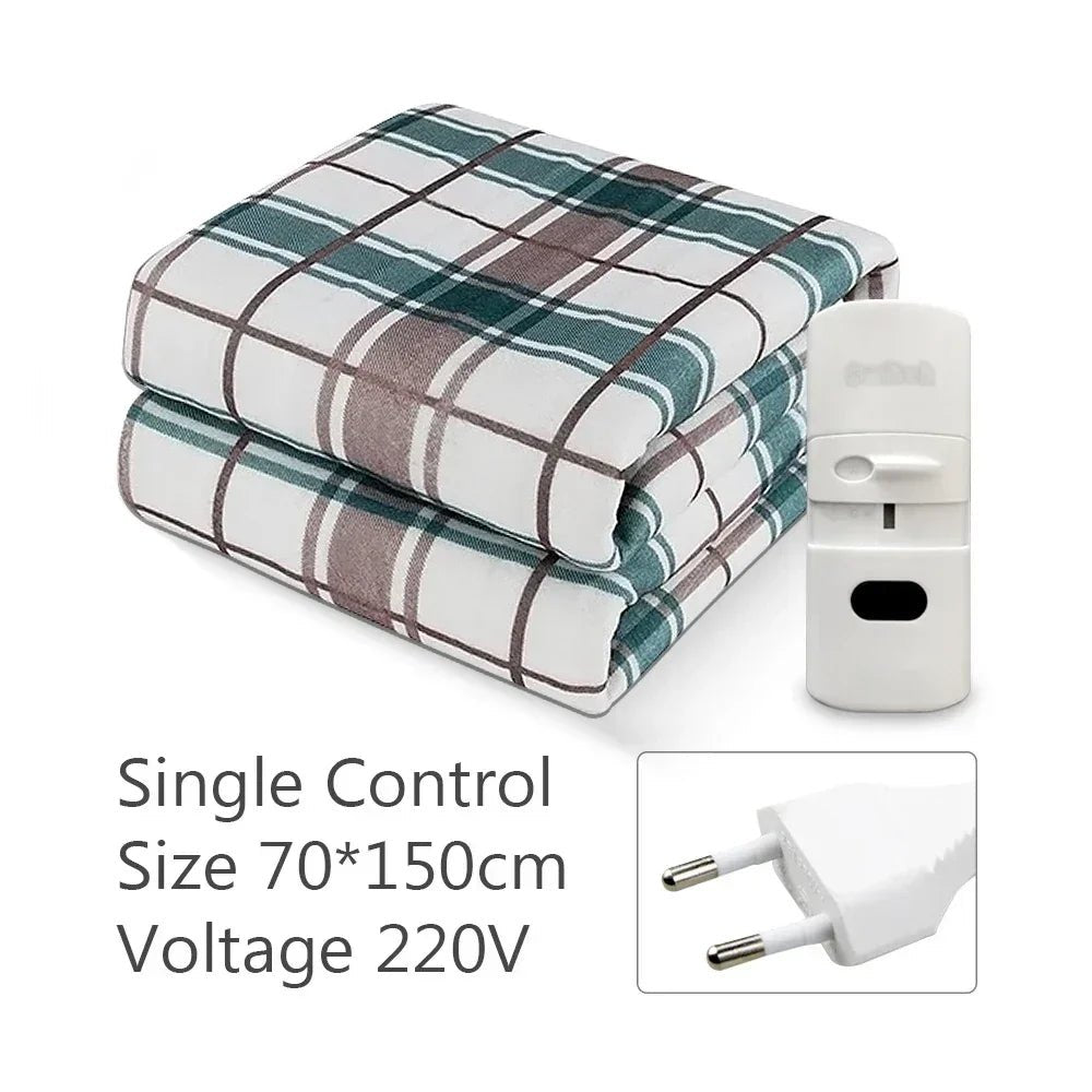 Electric blanket 150*70cm RDDSPON 220V single electric heating pad suitable for room automatic heating and warming blanket - Walmarkettt.com