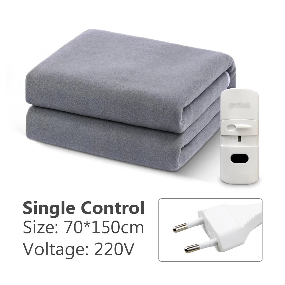 Electric blanket 150*70cm RDDSPON 220V single electric heating pad suitable for room automatic heating and warming blanket - Walmarkettt.com