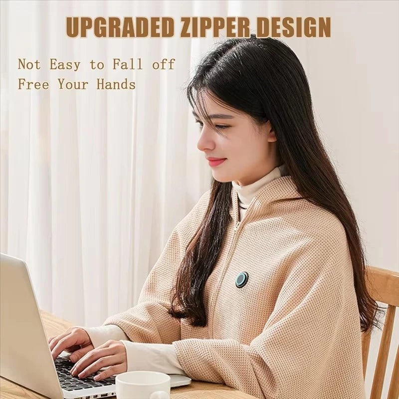 Electric Blanket Shawl USB Single Warming Heating Blanket Washable for Outdoor Camping Office Heating Blanket - Walmarkettt.com
