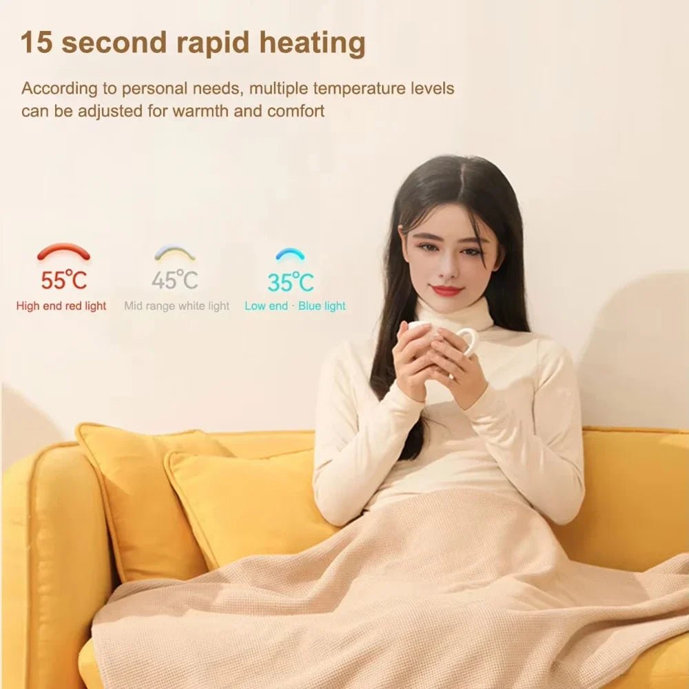 Electric Blanket Shawl USB Single Warming Heating Blanket Washable for Outdoor Camping Office Heating Blanket - Walmarkettt.com