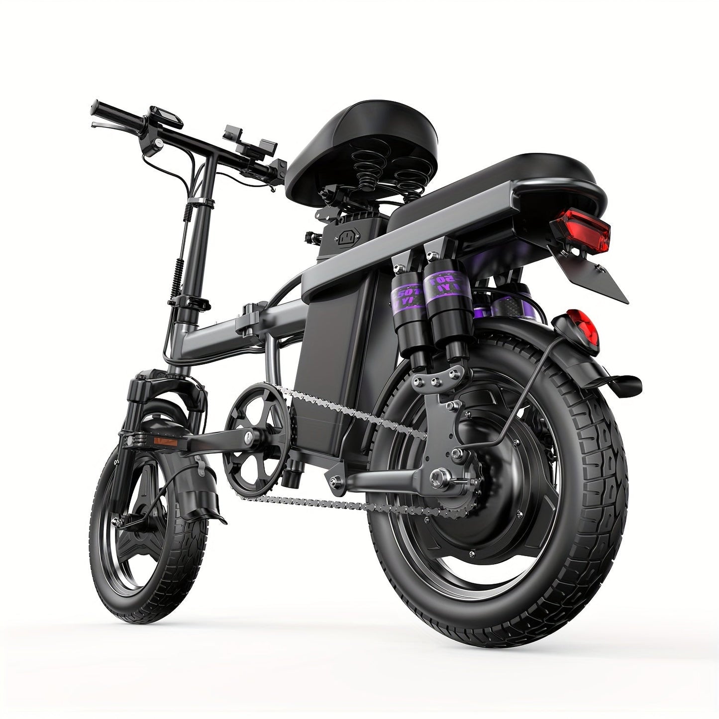 Electric Commuter Bike - 400W Motor, 20MPH, 25Miles Range, 48V 13AH Battery, Mini Folding Design, 14" Tires, Lightweight, Ideal for City Travel and Mobility - Adults Electric Bicycle - Walmarkettt.com
