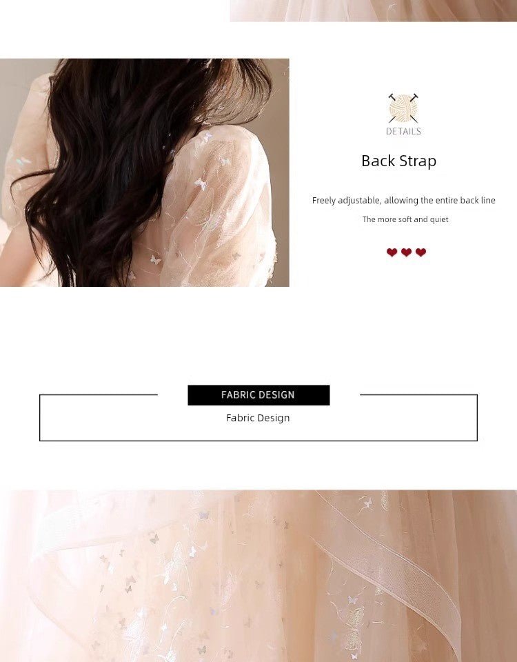 Evening Dress Female 2024 New Arrival Fancy Banquet Art Exam Host Adult Girl High - End Affordable Luxury Niche Dress - Walmarkettt.com