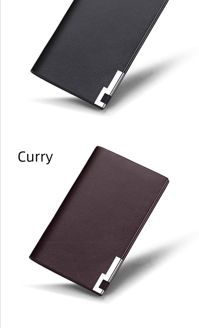 Genuine Goods New Arrival US Import Ultra - Thin Card Holder Men's Portable and Versatile Large Capacity High - End Document Package Small Wallet - Walmarkettt.com
