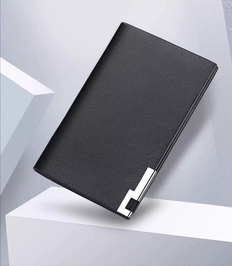 Genuine Goods New Arrival US Import Ultra - Thin Card Holder Men's Portable and Versatile Large Capacity High - End Document Package Small Wallet - Walmarkettt.com