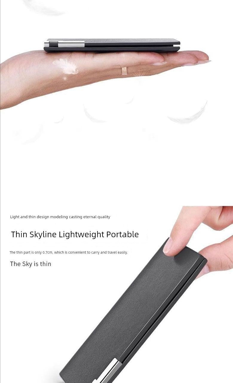 Genuine Goods New Arrival US Import Ultra - Thin Card Holder Men's Portable and Versatile Large Capacity High - End Document Package Small Wallet - Walmarkettt.com