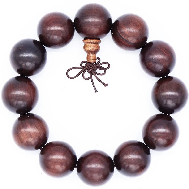 Hainan Huanghuali Wood Buddha Beads Bracelet 8mm Rosewood Willow - Walmarkettt.com