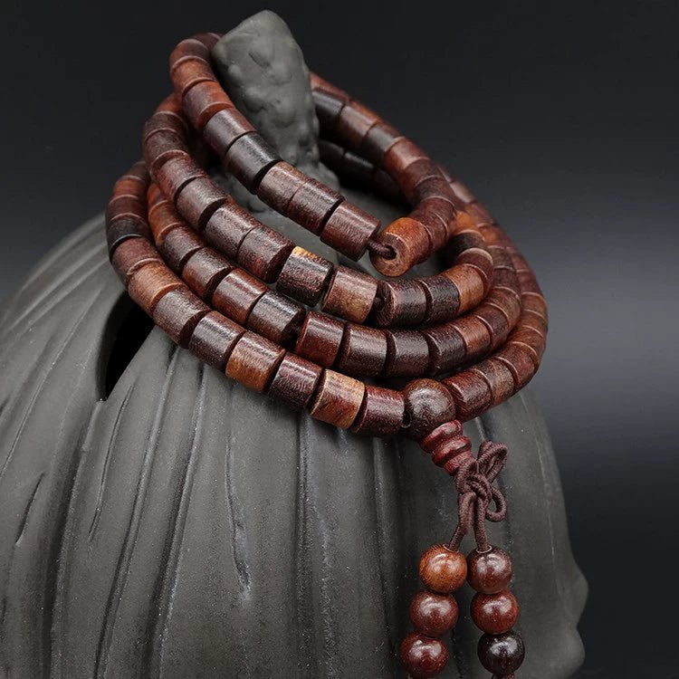 Hainan Huanghuali Wood Buddha Beads Bracelet 8mm Rosewood Willow - Walmarkettt.com