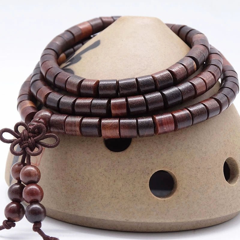 Hainan Huanghuali Wood Buddha Beads Bracelet 8mm Rosewood Willow - Walmarkettt.com