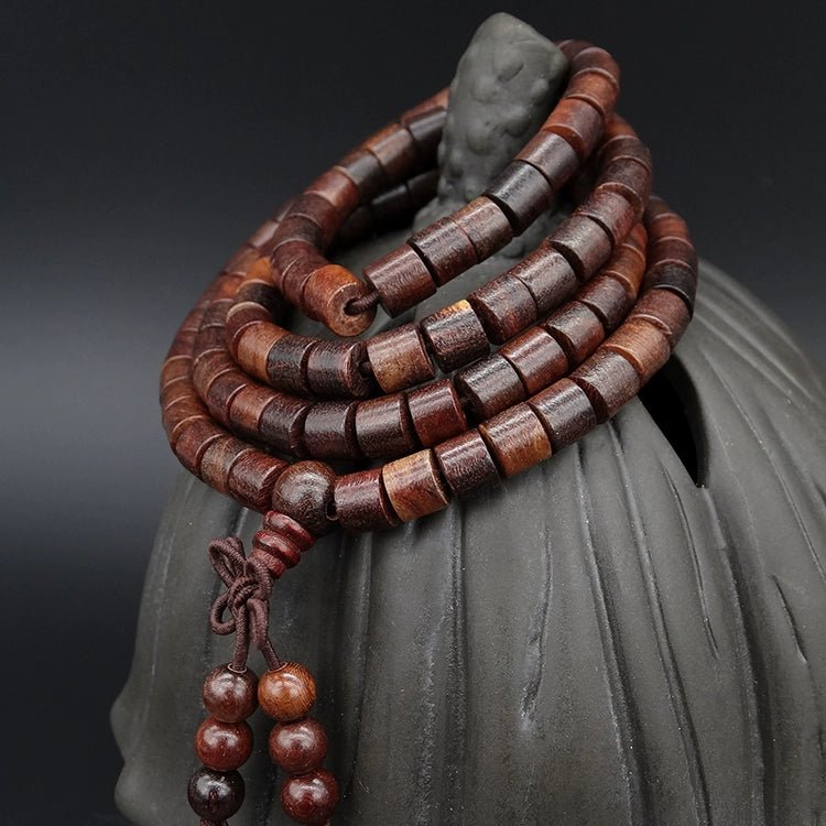 Hainan Huanghuali Wood Buddha Beads Bracelet 8mm Rosewood Willow - Walmarkettt.com