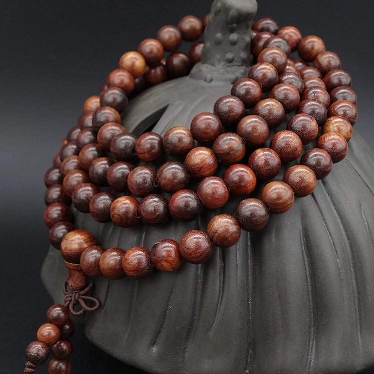 Hainan Huanghuali Wood Buddha Beads Bracelet 8mm Rosewood Willow - Walmarkettt.com