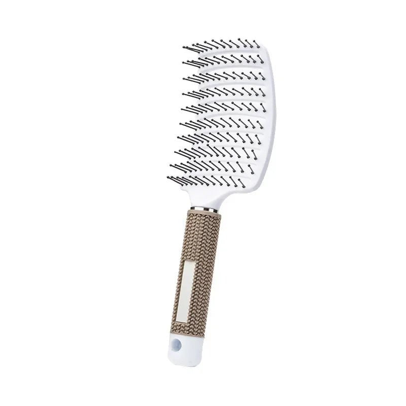 Hair Brush Scalp Massage Comb Hairbrush Bristle;Nylon Women Wet Curly Detangle Hair Brush for Salon Hairdressing Styling Tools - Walmarkettt.com