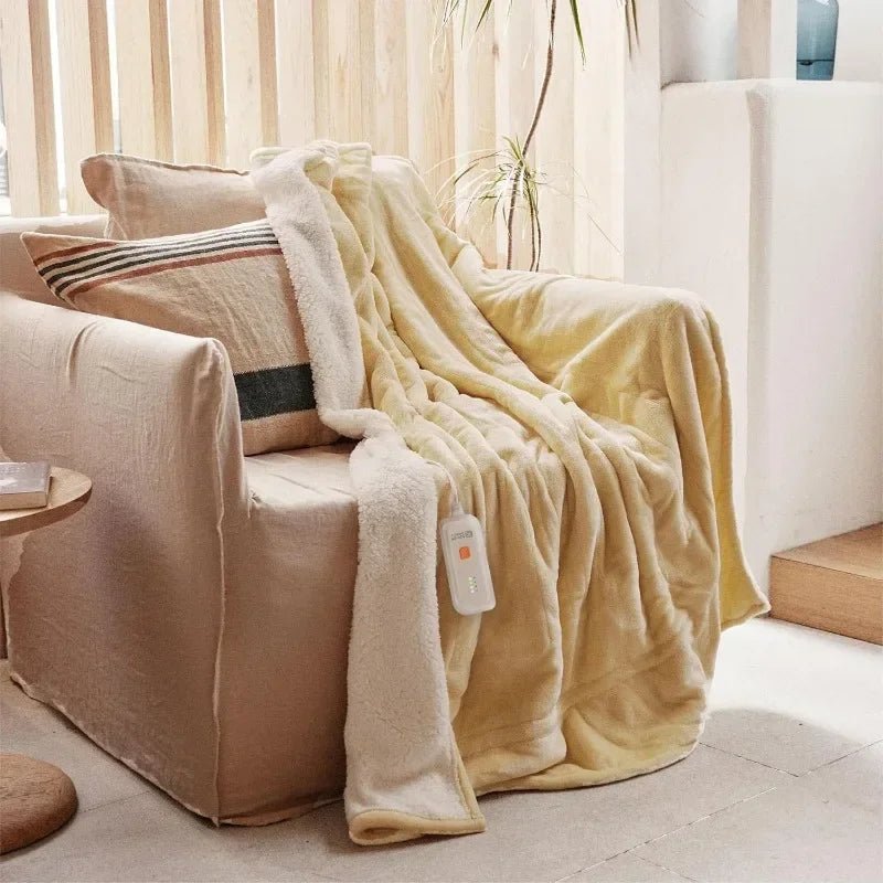 Heated Blanket Electric Throw 50''X60'' - Soft Silky Plush Electric Blanket with 4 Heating Level & 3 Hour Auto Off Heating Blanket - Walmarkettt.com