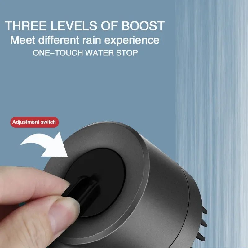 High Pressurized Filter Shower Head 3 - mode Adjustable Spray with Massage Brush Rain Faucet Bathroom Accessories - Walmarkettt.com