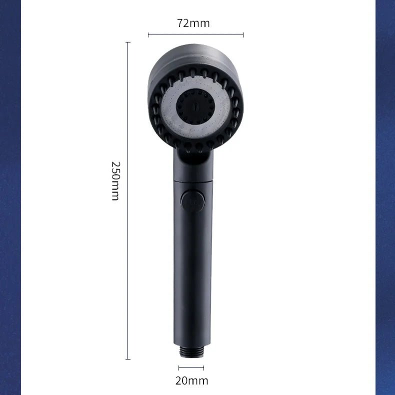 High Pressurized Filter Shower Head 3 - mode Adjustable Spray with Massage Brush Rain Faucet Bathroom Accessories - Walmarkettt.com