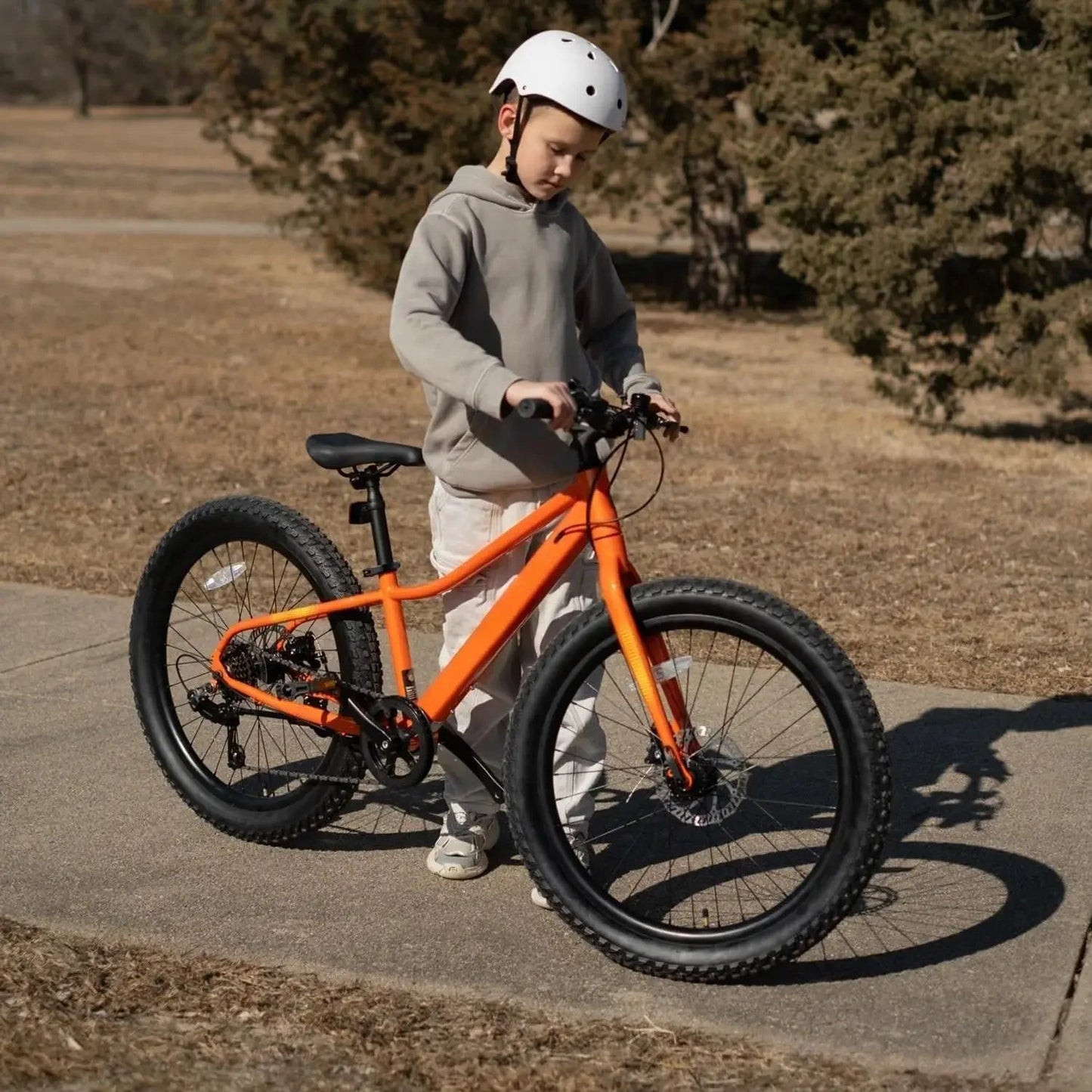 Kids Mountain Bike, 20 24 Inch Fat Tire Bike for Teen Ages 6 - 14 Year Old, Bicycle with 2.8 - Inch Wide Tires and 6 Speed - Walmarkettt.com