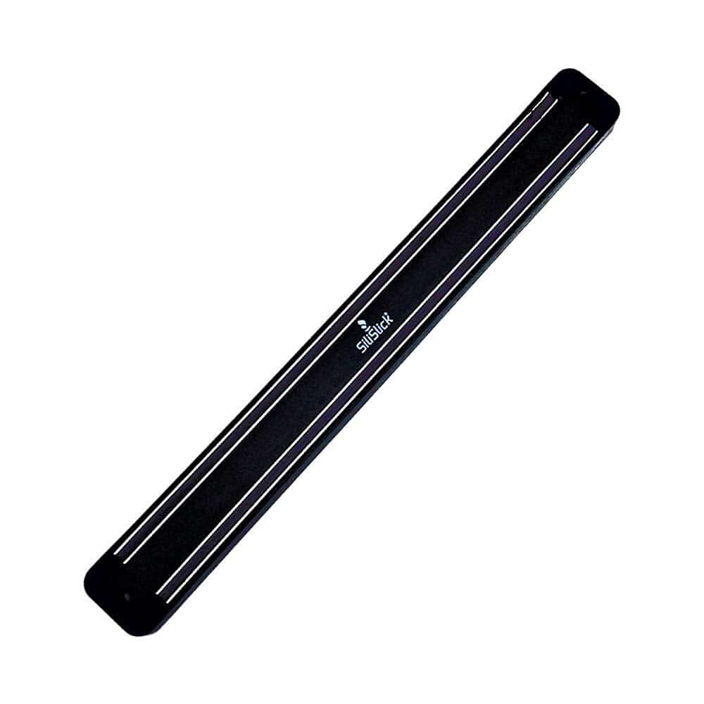 Kitchen Knife Set Kit | Red Handle & Black Magnetic Rack - Walmarkettt.com