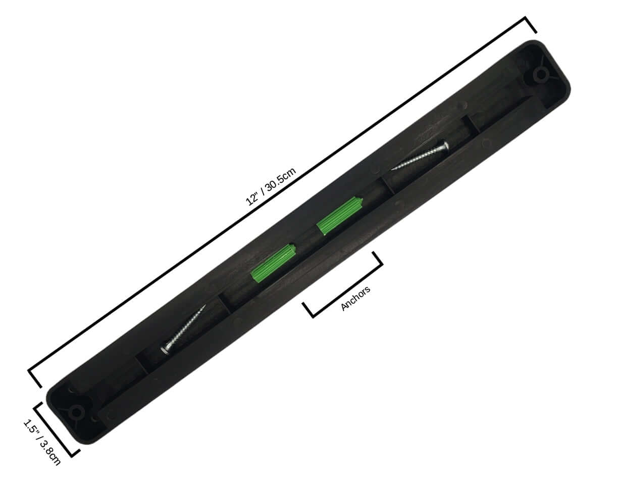 Kitchen Knife Set Kit | Red Handle & Black Magnetic Rack - Walmarkettt.com