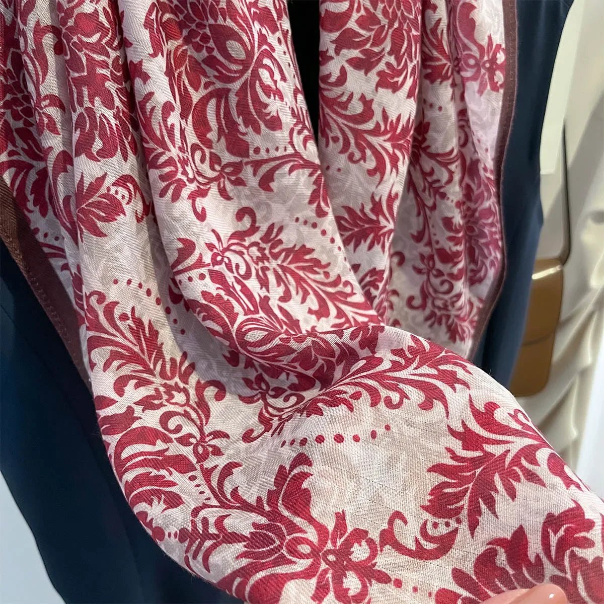 Korean style cotton and linen tactile artistic retro small square scarf, headscarf, women's spring and autumn neck protection sc - Walmarkettt.com
