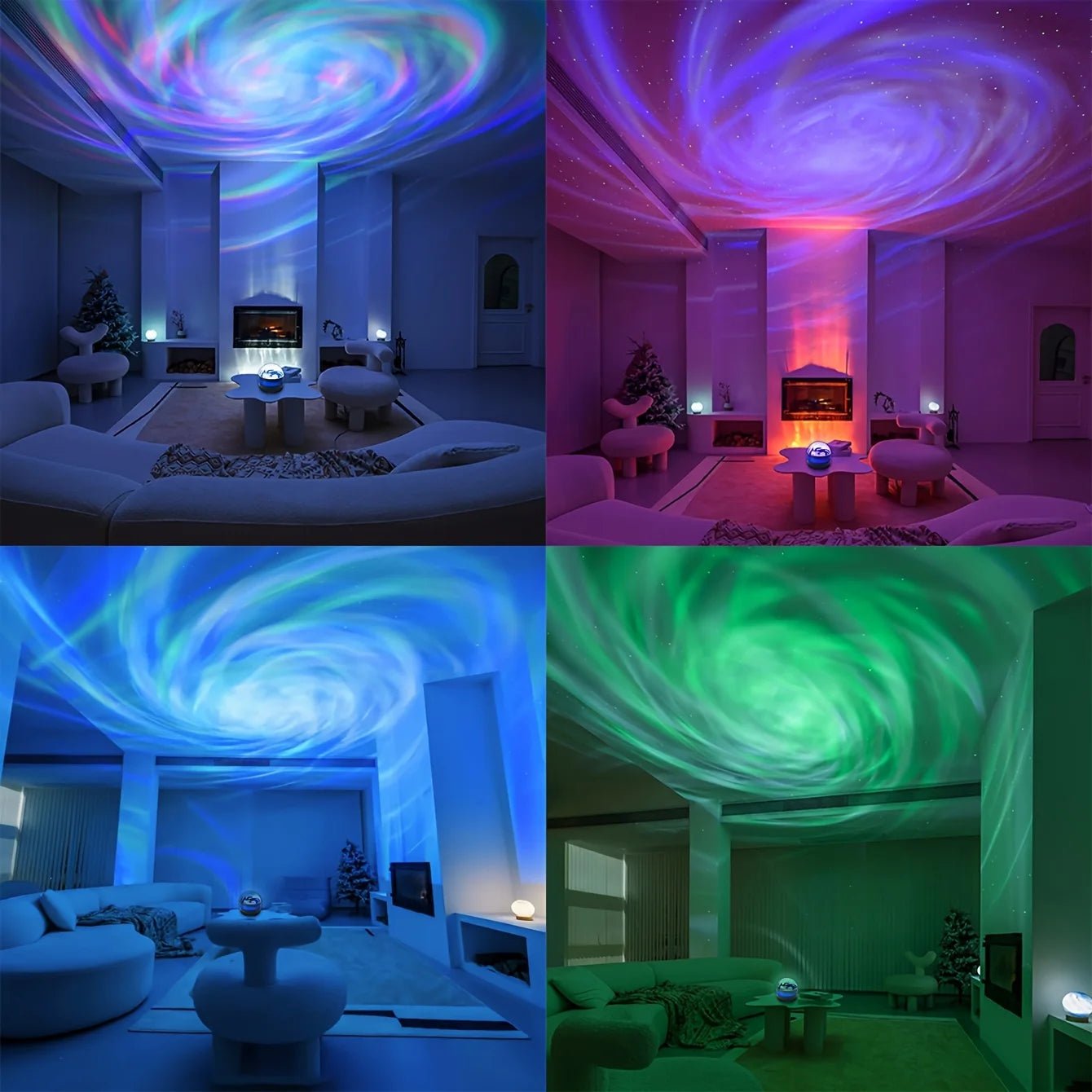 LED NightLights Galaxy Projector Remote Control 5V USB Rechargeable Starry Sky Lamp DMX Sound Active 7 Modes for Kids Room Decor - Walmarkettt.com