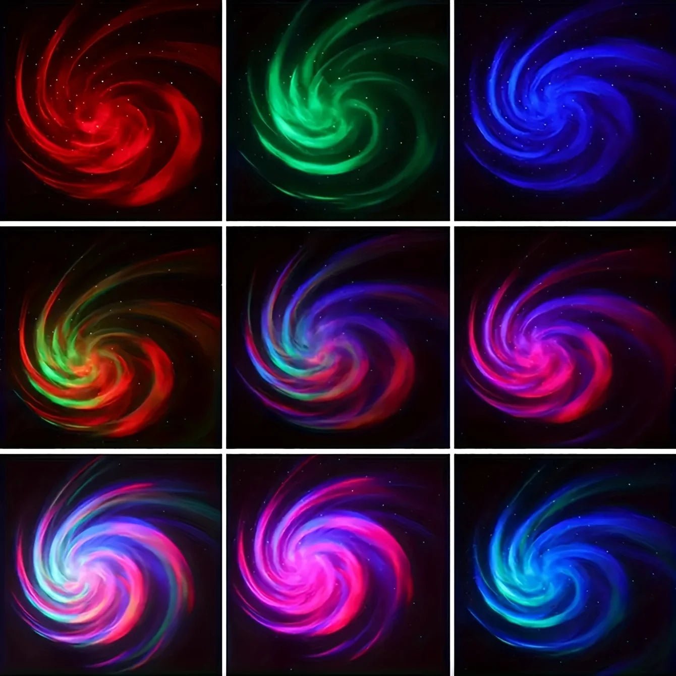 LED NightLights Galaxy Projector Remote Control 5V USB Rechargeable Starry Sky Lamp DMX Sound Active 7 Modes for Kids Room Decor - Walmarkettt.com