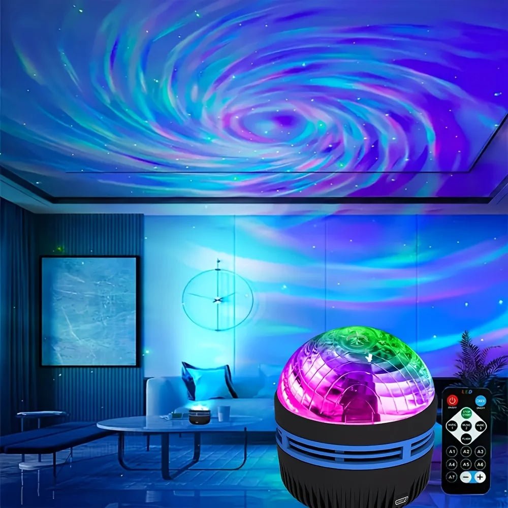 LED NightLights Galaxy Projector Remote Control 5V USB Rechargeable Starry Sky Lamp DMX Sound Active 7 Modes for Kids Room Decor - Walmarkettt.com