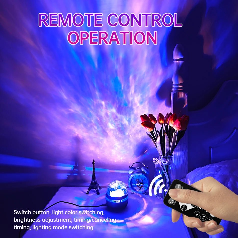LED NightLights Galaxy Projector Remote Control 5V USB Rechargeable Starry Sky Lamp DMX Sound Active 7 Modes for Kids Room Decor - Walmarkettt.com