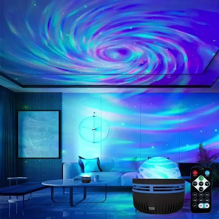 LED NightLights Galaxy Projector Remote Control 5V USB Rechargeable Starry Sky Lamp DMX Sound Active 7 Modes for Kids Room Decor - Walmarkettt.com