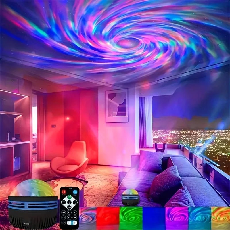 LED NightLights Galaxy Projector Remote Control 5V USB Rechargeable Starry Sky Lamp DMX Sound Active 7 Modes for Kids Room Decor - Walmarkettt.com