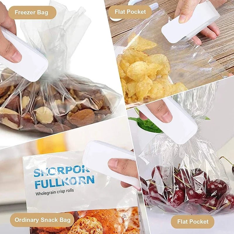 Mini Hea Bag Seal Machine Package Sealer Bags Thermal Plastic Food Bag - Walmarkettt.com