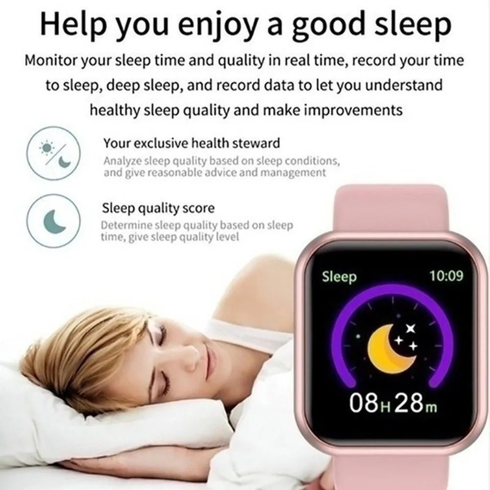 Multifunctional Smart Watch Men Women Bluetooth Connected Phone Music Fitness Sports Bracelet Sleep Monitor Y68 Smartwatch D20 - Walmarkettt.com