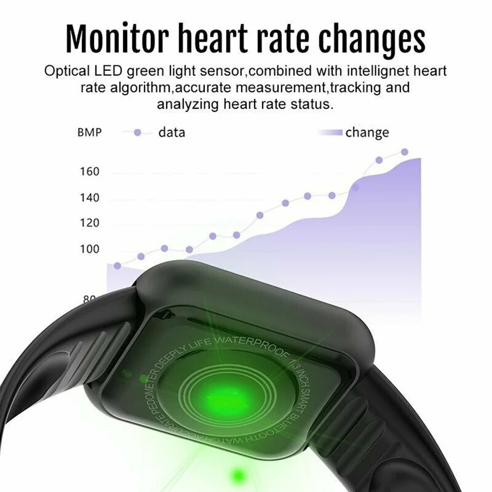 Multifunctional Smart Watch Men Women Bluetooth Connected Phone Music Fitness Sports Bracelet Sleep Monitor Y68 Smartwatch D20 - Walmarkettt.com