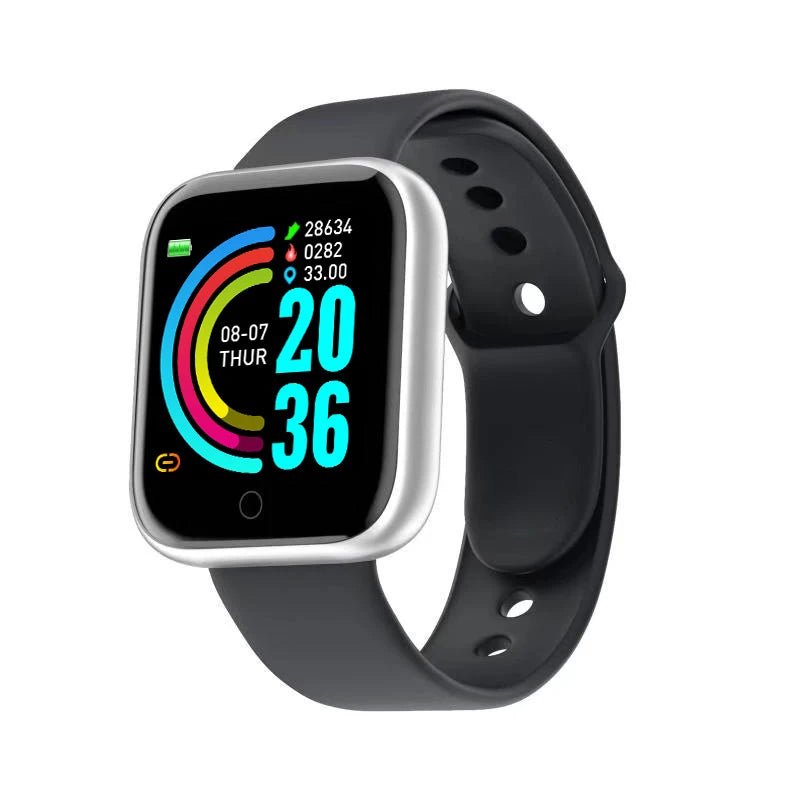Multifunctional Smart Watch Men Women Bluetooth Connected Phone Music Fitness Sports Bracelet Sleep Monitor Y68 Smartwatch D20 - Walmarkettt.com