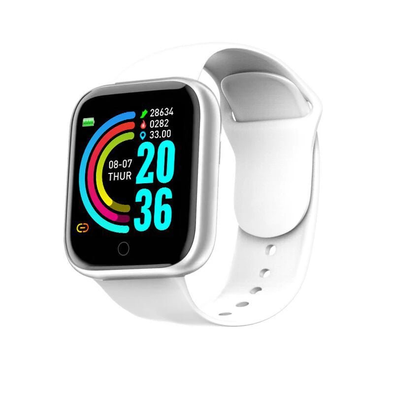 Multifunctional Smart Watch Men Women Bluetooth Connected Phone Music Fitness Sports Bracelet Sleep Monitor Y68 Smartwatch D20 - Walmarkettt.com
