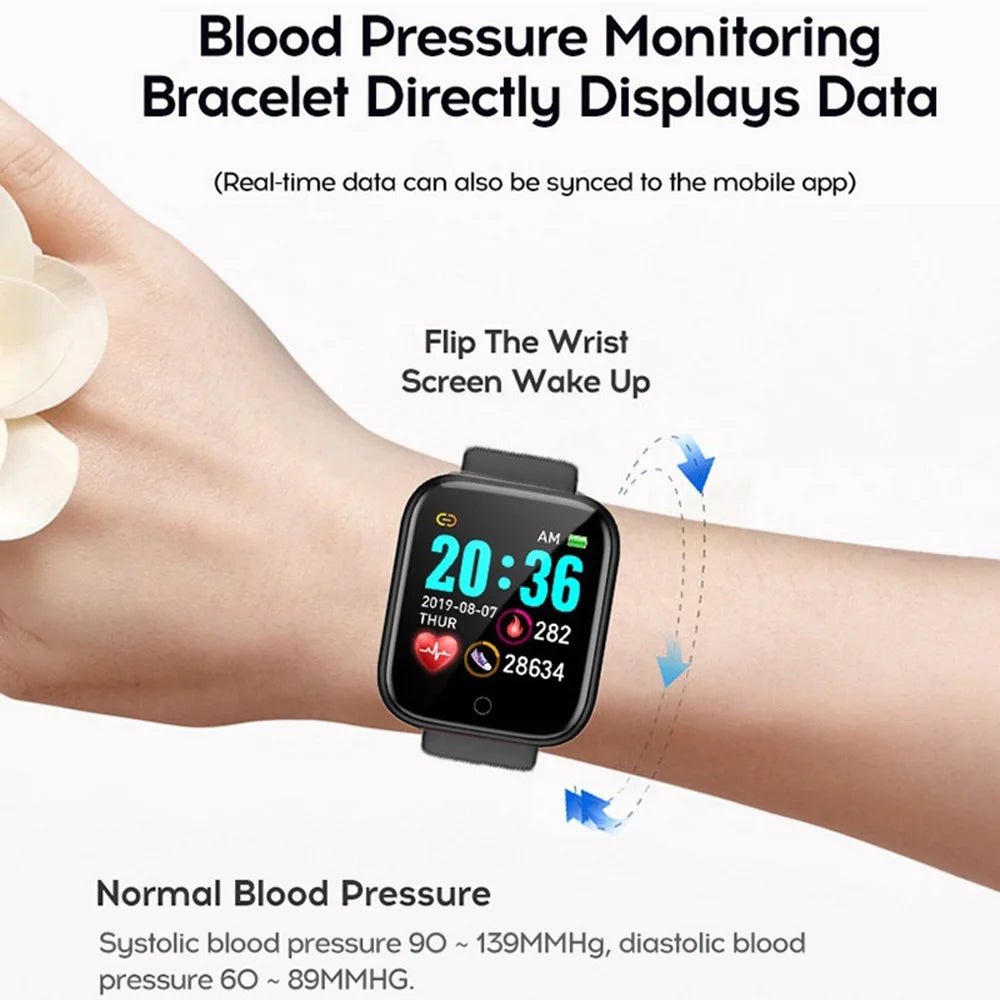 Multifunctional Smart Watch Men Women Bluetooth Connected Phone Music Fitness Sports Bracelet Sleep Monitor Y68 Smartwatch D20 - Walmarkettt.com