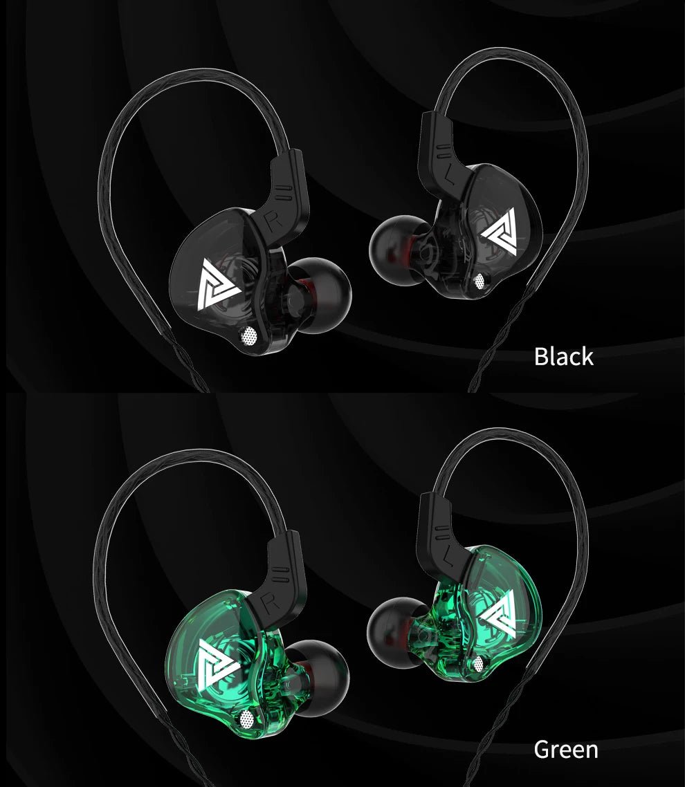 Original QKZ AK6 In Ear Earphone 6 Dynamic Driver Unit Headphone With Mic Stereo Sports HIFI Subwoofer Headset Monitor Earbuds - Walmarkettt.com