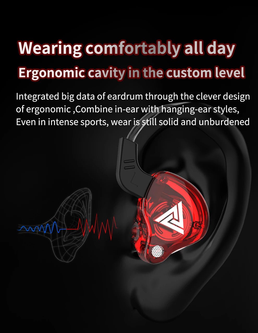 Original QKZ AK6 In Ear Earphone 6 Dynamic Driver Unit Headphone With Mic Stereo Sports HIFI Subwoofer Headset Monitor Earbuds - Walmarkettt.com