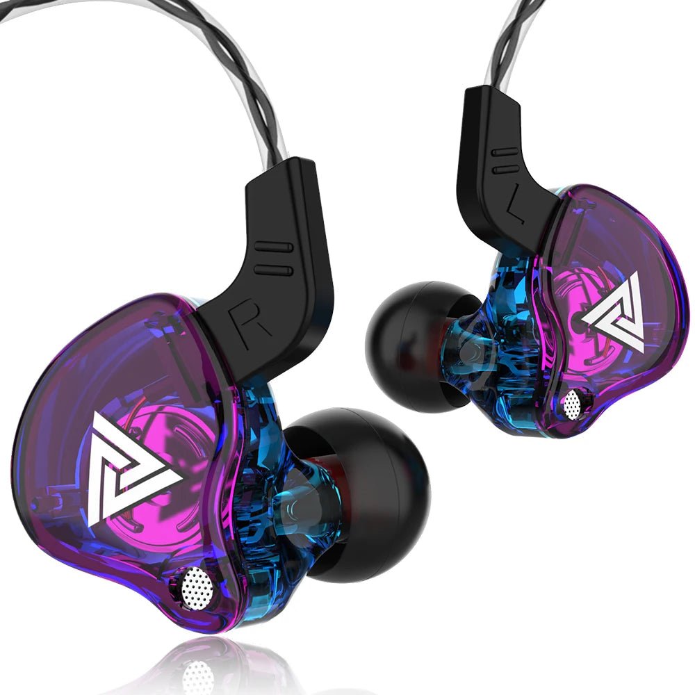Original QKZ AK6 In Ear Earphone 6 Dynamic Driver Unit Headphone With Mic Stereo Sports HIFI Subwoofer Headset Monitor Earbuds - Walmarkettt.com