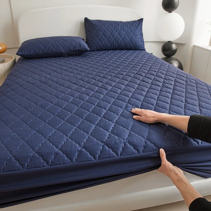 Quilted Thick Waterproof Mattress Cover Mattress Protector Queen King Fitted Sheet Bed Pad Cover Bed Topper ( No Pillow Case) - Walmarkettt.com