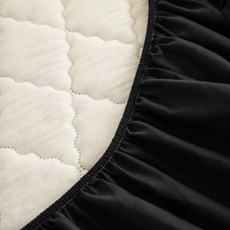Quilted Thick Waterproof Mattress Cover Mattress Protector Queen King Fitted Sheet Bed Pad Cover Bed Topper ( No Pillow Case) - Walmarkettt.com