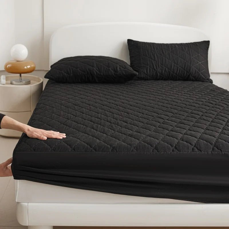 Quilted Thick Waterproof Mattress Cover Mattress Protector Queen King Fitted Sheet Bed Pad Cover Bed Topper ( No Pillow Case) - Walmarkettt.com