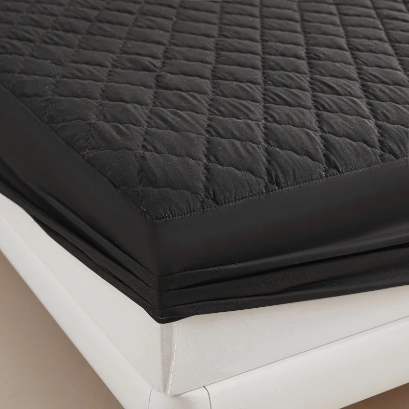 Quilted Thick Waterproof Mattress Cover Mattress Protector Queen King Fitted Sheet Bed Pad Cover Bed Topper ( No Pillow Case) - Walmarkettt.com